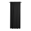 Zasłona z taśmą CASUAL CHIC 140x270 czarny